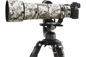 ROLANPRO Custodia impermeabile mimetica per Nikon Z 180 – 600 mm F/5.6 – 6.3 VR, copertura antipioggia per obiettivo, custodia protettiva per pistole, #UCP impermeabile