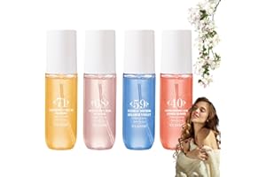 SIYINZU 4 Pcs Brazilian Perfume,Brazilian Perfume Body Spray,Hair and Body Pe/rfume Spray Mist,Fruity Bod/y Spray,Hair Perf/ume Mist,Fruity and Floral Bod/y Fragrance Perfum/e Spr/ay,Long Lasting Perfum/es