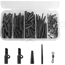 Émerillons Hélicoptère Angel-Berger Pour Pêche à La Carpe - Taille 8 - Lot De 10 - Fabriqué Au Japon - Revêtement Téflon Noir - 9