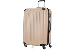 HAUPTSTADTKOFFER - Spree - Valise plus Grande de soute, Trolley Rigide ABS, TSA, extensible, extra léger, 4 roues, 75 cm, 119 L, Champagne