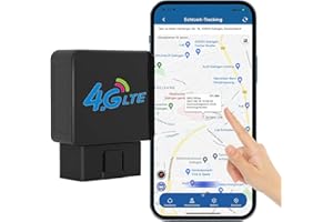 ZEERKEER 4G LTE OBD Localizador GPS para Vehículos Rastreo en Tiempo Real Rastreador GPS OBDII Plug & Play Monitor de Comportamiento de Conducción Alarma Movimiento Detección de Accidentes Aplicación Gratuita