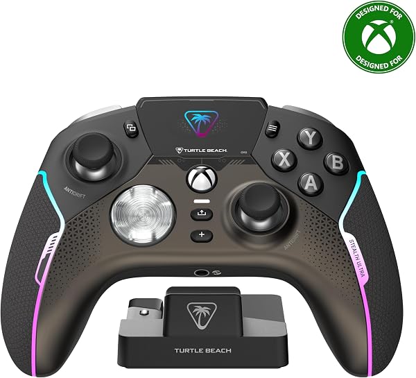 Turtle Beach Stealth Ultra Wireless Gaming-Controller mit Schnellladedock, Anpassbare Trigger-Stop und Befehlsanzeige für Xbox Series X,S, Xbox One und PC, Offiziell lizenziert für Xbox - 1