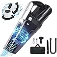 URAQT Aspirabriciole Senza Fili, 120W 10000Pa Aspirabriciole per Auto Potente Aspirabriciole Auto, 3x2000mAh Aspirapolvere Po