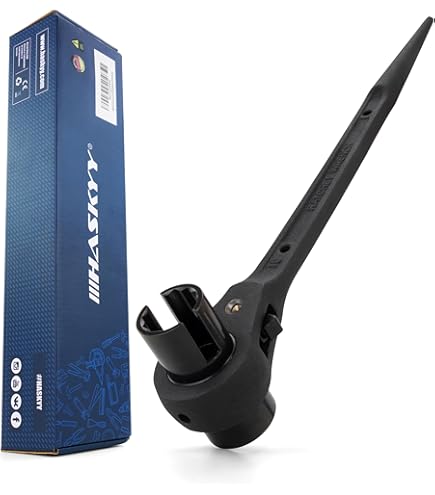 Cricchetto Per Ponteggi BGS 4 In 1 - Chiave 14, 17, 19, 22 Mm Per Edilizia