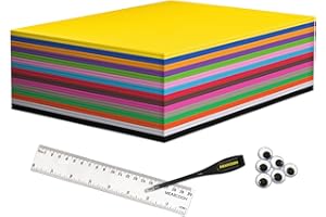 ‎MEARCOOH 30 Bögen Moosgummi Basteln, MEARCOOH 15 Farben Moosgummi-Platten, 22 x 30cm Folia Moosgummi, 2mm Handwerk EVA Moosgummi für Kunsthandwerk Projekt DIY Handarbeit