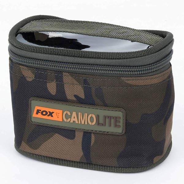Fox R- Series 18,5x14,5x7cm Compact Rigid Lead & Bits Bag, Tackletasche Zum Karpfenfischen, Kleinteiletasche, Bleitasche Für Karpfenbleie, Angeltasche Für Karpfentackle, Tasche