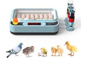 OUYOLAD Egg Incubators for Hatching Eggs Automatic Turning Incubator Brooding Chicken Incubator Home Incubator Farm Egg Incubator 36 Eggs
