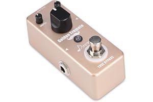 Donner Golden Tremolo Pedal de Efectos Clásico Tremolo para Guitarra Sonido Comprimido True Bypass