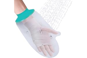 Guador Protector de yeso adulto para la mano, protector de ducha para manos, protección de dedos en caso de lesión, protección contra yeso resistente al agua, cubierta de mano para la ducha después de