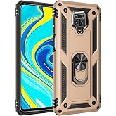 Nevarium Xiaomi Redmi Note 9 Pro Kılıf Tank Y&uuml;z&uuml;kl&uuml; Y&uuml;ksek Korumalı Silikon Sofya - Gold