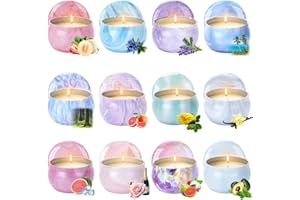 BSZATAN Scented Candles Gift Set,12 Pack Candles for Home Scented, 300 Hour Long Lasting Soy Wax Aromatherapy Candle Set, Birthday Gifts for Women with Gift Box, Christmas Gifts