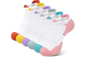 CHALIER FINERY 6 par damskich skarpet sportowych dla kobiet, skarpety sportowe, oddychające, do biegania, chodzenia, fitnessu, sportów na świeżym powietrzu, 6 par