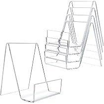 Portabiglietti Da Visita In Acrilico Trasparente - Set Da 8 Pezzi Per Scrivania Ufficio - Foto 8