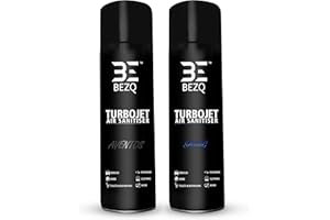 BEZQ - Car Air Freshener | Luxury Designer | SAVAG, AVENTOS Inspire Creed Turbojet Air Sanitiser | Freshener | Blast Spray Cans 500ml - Use for Car, Home,Office, Bathroom van