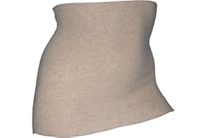 Olanmarp Premium light Angora Leib- und Nierenwaermer aus Naturmaterialien – Schutz vor Kaelte und Zugluft - Made in Germany - Farbe Haut