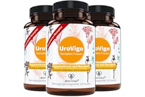 ‎BONVIGO UroVigo Frauen 180 Kapseln - Blase: Vitamin A unterstützt Schleimhäute, Zink Immunsystem und Haut - 8-Pflanzen Komplex mit Löwenzahn, Cranberry, Brennessel, Liebstöckel, Kürbis - Ohne D-Mannose (3)