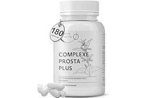 NATURE SPRING Prosta Plus Complexe – 180 gélules de prostate hautement dosées – Formule unique à base de graines de citrouille, d'extrait de palmier nain, de racine d'ortie avec zinc, vitamine E et sélénium