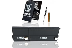 MARELI LINEA Replicatore di Contorno 13+25 cm collegabile all’infinito con blocco profilo – Kit con matita, mine, sacca e scatola – Per tracciatura e taglio legno, piastrelle, parquet – Idea regalo fai-da-te
