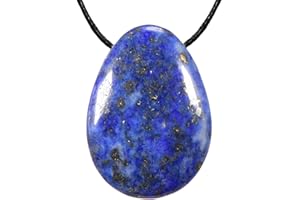 Morella Femme Collier 80 cm avec Goutte Pendentif Pierre Précieuse dans Petit Sac