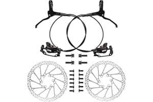MHWGO Freno de Disco hidráulico de Bicicleta, Aleación de aluminio frenos de disco hidráulicos para bicicleta de montaña con freno de disco de 160 mm para Bicicleta de Montaña Bicicleta de Carretera BMX