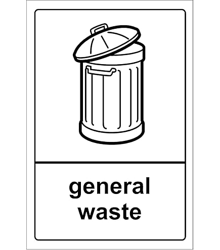 Recycling Bin Self-adhesive Sticker - Recycle Logo Sign - Environment - View #4