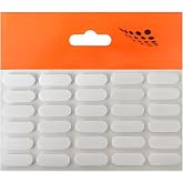 Badem10 Eva Bazlı Darbe Ses Kapı Stoperi Ke&ccedil;e Yapışkanlı 22 mm (30'lu PAKET) Dolap Kapak &Ccedil;ekmece Oval Beyaz