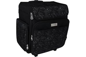 Everything Mary 2022 Scrapbook Rolling Totes, Black & White