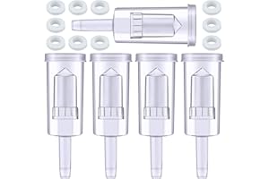 KARAA 5 PCS Luftschleusen Set für Gärung Gärspund Gärrohr Gärröhrchen mit 10 Silikon Dichtungen für Fermenter Gärspund Brauen Wein Machen Sauerkraut Gären Kimchi Bier Sauerkraut