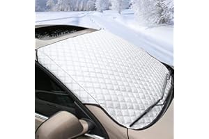 Parasol Coche Delantero- FREESOO Protector Solar para Luna Delantera- Protector de Parabrisas- Protector para Parabrisas Cubierta de Parabrisas Coche Anti-UV Parabrisa Delantero A 138X94CM
