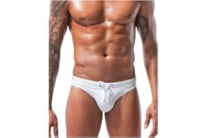 Casey Kevin Slip de Bain Homme - avec Cordon Réglable - Taille Basse Short de Natation - Sports Plage Swimming Trunks