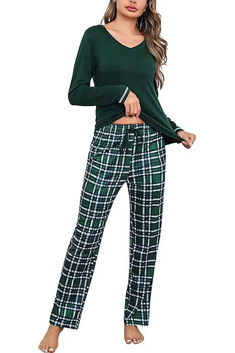 Amazon Pijama Mujer Pantalon Cuadros Amazon Pantalones De Pijama