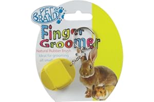 PET BRANDS Petsentials Fingerpflege für Kleintiere, weiche Haustierbürste für Meerschweinchen, Hamster, Kaninchen und kleine Haustiere, perfekt für Kätzchen und Welpen, einfaches und problemloses Pflegezubehör