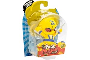 FART NINJAS Fart Ninja | Figurines de Collection Rear Rumbler Series 9 | 10 bruits de Pets d’Un réalisme hilarant | 5 Ans et + Cadeaux et Jouets 8 à Collectionner, Jaune