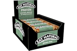 Eat Natural Protein Peanuts, Almonds & Salted Caramel Fruit & Nut Bars 12 x 40g