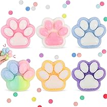 HLYICRQ Squishy En Forme De Patte De Chat, Jouets Pour L'anxiété Et La Relaxation Pour Adultes, Enfants Et Adolescents (2*Black
