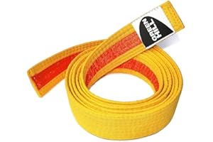GREEN HILL Cintura Judo Bicolore Belt Karate Martial Arts Intermedia
