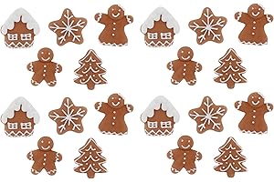 WAREHOUSE 505 Gingerbread Village Edible Cake Cupcake Decorations x20