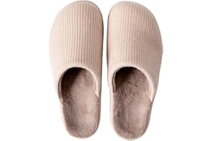 Anmerl Chaussons d'intérieur pour Femmes et Hommes, Pantoufles Maison Décontractées, Antidérapantes, Courtes et Chaudes en Peluche