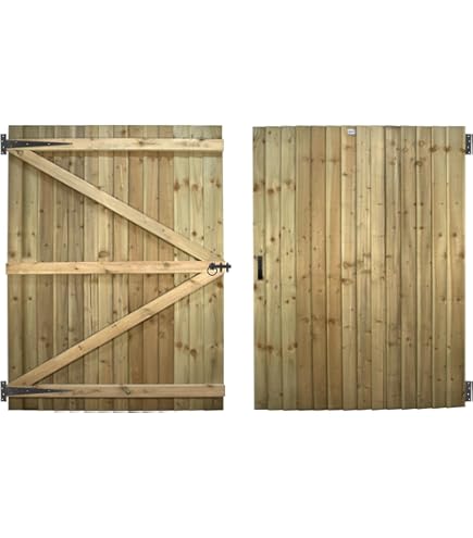 Premier Garden Supplies Pedestrian Gate 180cm  6ft  High X 75cm Wide Feather Edge Arch Top Fully Framed Single Swing Gate~5056556610472 05c Mp - View #5