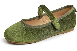 Feversole Kids Filles Mary Jane Strap Chaussures Plates Ballerines Princesse Chaussures Plates Chaussures d'école Plates À Bride