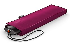 Knirps Taschenschirm AS.050 Slim Small Manual - Der flachste Knirps - Superleicht - Klein und kompakt - 25 cm - Violet