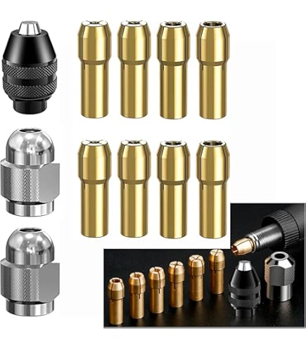 Sollbry 2 Pièce Keyless Foret Mandrin Hexagonale Mandrin Sans Clé Changement Rapide Adaptateur