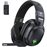 WESEARY WG3 Casque Gaming sans Fil, 2,4 GHz Casque Bluetooth sans Fil avec Micro pour PS5, PS4, PC, Switch, Mac, Mobile, Casq