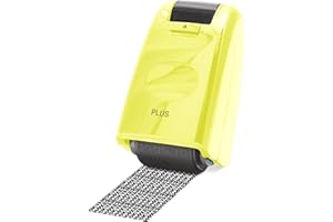 PLUS Japan Tampon rouleau Camouflage env. 50 m Jaune, ID sécurité, personnel données