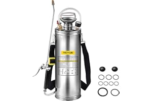 VEVOR 10L Pulvérisateur INOX Jardin Brumisateur pour Plante pour Jardinage Domestique et Nettoyage au Sol Convient aux Besoins actuels de l'industrie, de l'agriculture, du Commerce, de la médecine