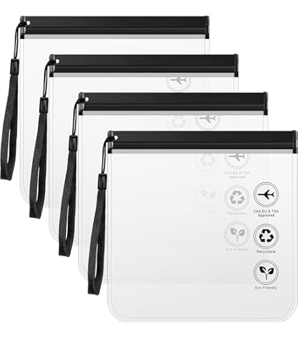 Trousse Plastique Transparente Transparente | Kit Voyage Avion Avec 6 Flacon Trousse De Toilette