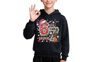 Gezqieunk 67 Meme Boys Christmas Jumper 67 Christmas Jumper Boys Hoodie Kids Hoodie Casual Long Sleeve Pullover Fashion Sweatshirts Crewneck Sweaters