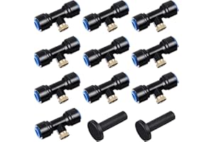 HUAZIZ Système D'irrigation Système de Brumisateur Extérieur Kit,Buse de Pulvérisation en Laiton pour Jardin,Atomiseur Buse,Avec 10 Buses pour Jardin Terrasse Patio Bricolage