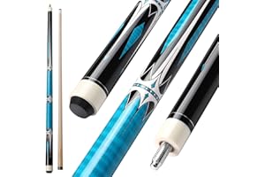 ASMPCUE Stecca da Biliardo, 58" Biliardo in Legno Duro di Alta qualità, 1/2 Legno Pool Cue Stick, Stecche da Biliardo per Giocatori Professionisti per Il Tavolo da Biliardo Sportivo