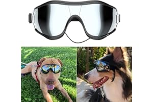 NVTED Dog Sunglasses Goggles Protection, Wind and Dust, Fog Protection, Pet Glasses Eye Wear with Adjustable Strap for Medium or Large Dog (Pack of 1)